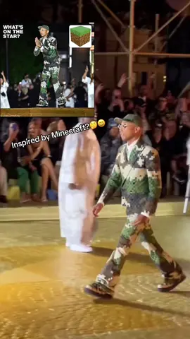 Pharrell's Louis Vuitton SS24 suit looks like inspired by a Minecraft block🌳 ⛏#whatsonthestar #pharrell #louisvuitton #Minecraft #fashion #style 