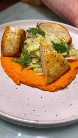 Chicken, Carrot Purée and Crunchy Apple Fennel Salad❤️ #chicken #chickensoftiktok #chickens #chickenrecipe #friedchicken #EasyRecipe #EasyRecipes #asmr #asmrfood #cooktok #FoodTok #recipesoftiktok #dinnerwithme #DinnerIdeas #homecooking #chef #homecook #cookingathometiktoktv #comfortfood #foodtiktok #foodporn 