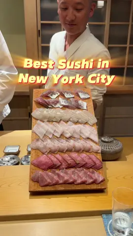 Best sushi in New York City, Sushi Noz. #sushi #sushinoz #nycfood #watchtok #sushilover #sugarfish 