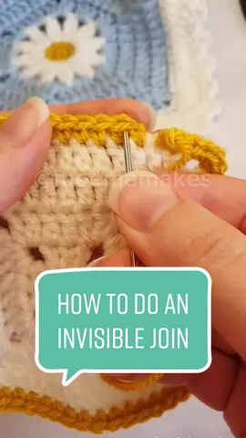 In this crochet tutorial, I show how to do an invisible join in single crochet. This join feels like magic as it transforms the starting chain into a single crochet. #crochethack #crochettips #crochettutorial #grannysquare #crochettok 