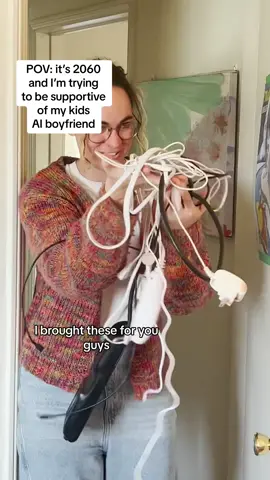 we can laugh about this but if that little robot makes my baby girl smile, what do i care (pls dont cancel me in 2060) #sketchcomedy #comedian #ai 
