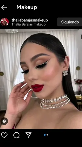 glitter eyeliner & red lips makeup ❤️  #prommakeup #maquillajeelegante 