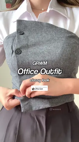 Replying to @yeye  office outfit ideas, classy look! 💖 supaya keliatan mewah bisa ditambah tube vest ✨ btw kemeja polosnya 17k aja, liknbio 67 yaa #gayaditiktok #fashiontiktok #fashiontok #koreanstyle #outfitideas 