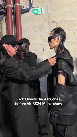 Rick check ☑️ Rick Owens moments before his SS24 Men’s show 🖤 #DazedFashionTV #RickOwens #SS24 #PFW #ParisFashionWeek #fashionforyou #FashionWeek 