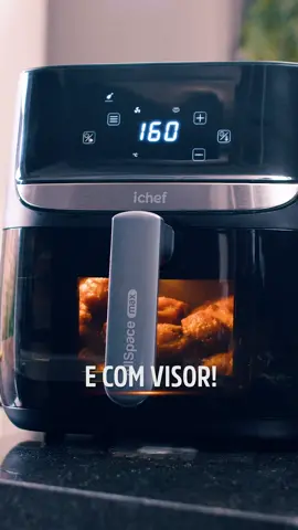 CONHEÇA A AIRFRYER ICHEF VISION MAX! 👏  Uma airfryer maior, digital e com visor! 👀 #lançamento #polishop #inovação #airfryer #airfryertips #novidades