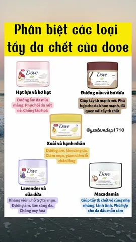 Tẩy tế bào chết dove chưa bao giờ hết hot🌷#GocLamDep #BeautyTok #lamdep #dưỡngda #dove 