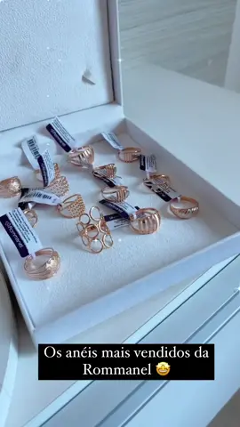 Lindos!!Rommanel.  🥰😍❤💞❤🦋🦋 #joiasfolheadasouro18k  #portajoiasrommanel  #revendedorrommanel  #joiasrommanel #rommanel #aneisfolheados 