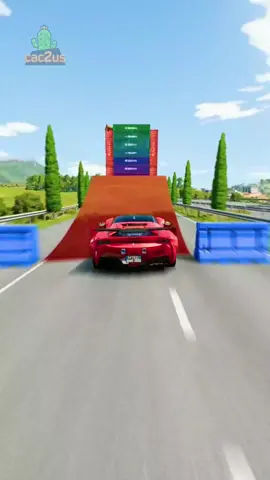 Cars vs 10 Containers 🛸 #beamngcrash #fyp #beamngdrive #foryou #beamndrivecrashes #beamng #foryoupage 