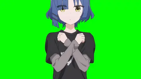 Respuesta a @ryoubocchi Bocchi The Rock - Ryo showing her clothes - Green Screen #bocchitherock #ryo #bocchi #hitori #anime #greenscreen 