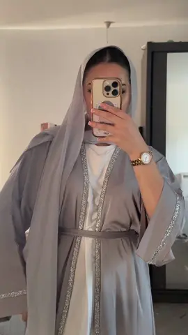 grey is the moment😍 #greyabaya #modestyfashion #abayastiktokshop #eidinspo