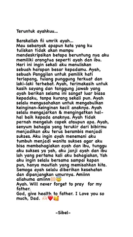 Laki laki yang paling tulus hanya ayah #fypシ 
