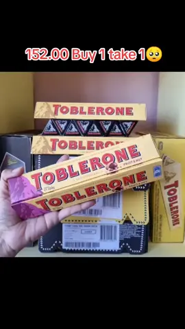 152.00 nalang Buy 1 take 1 Toblerone Chocolate🥺❤️