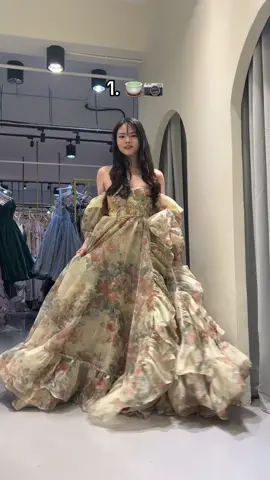 Which looks the best on me? 🫣 Dresses for rental from @ilavishcollection 