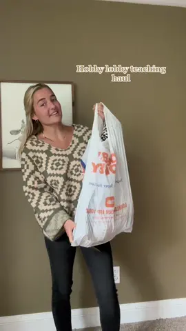 Teaching Haul! Where should I go next? #thattiktokteacher #teachersoftiktok #youngteacher #secondyearteacher #explorepage #fyp #haul #hobbylobby #hobbylobbyhaul #teacherfinds #classroomdecor #teacherlife #teachersonbreak #teachertok #funteacher #teacheroutfit 