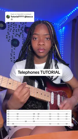 Replying to @CyberG0r   #beccasmelodies #telephonesvacations #guitartutorial #guitartabs #donnermusic #fyp 