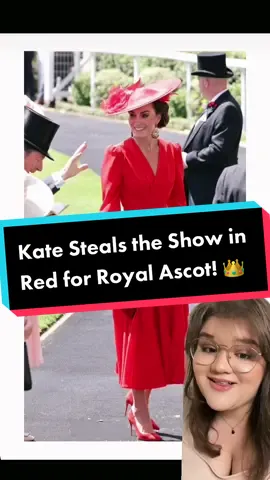 The #PrincessofWales chose a bold red ensemble for #RoyalAscot 2023 - what can that tell us about her #royalstyle strategy? 👑☕️ #royaltea #katemiddleton #princesskate #royalfashion #royalfamily #princeandprincessofwales #katemiddletonstyle #katemiddletonfashion #royaldrama #britishroyals #britishroyalfamily 