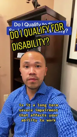 How do I know if i qualify to file for Social Security Disability? #socialsecuritydisability #ssdi #ssd #ssi #socialsecurity #disability #disabled #disabilitytiktok #lawyer #lawyersoftiktok #over50 #over60 