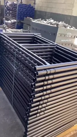 Um pouquinho da nossa produção de andaimes tubulares ontem 👏  #andaimes #construcaocivil #escoramentometalico #grupolsv 