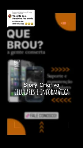 Respondendo a @Aveia e Granola Story Criativo celulares e informatica ✅  Me conta aqui, para qual nicho você quer ver um story criativo? #story #dicasstories #assistenciadecelular #storiesinstagram 