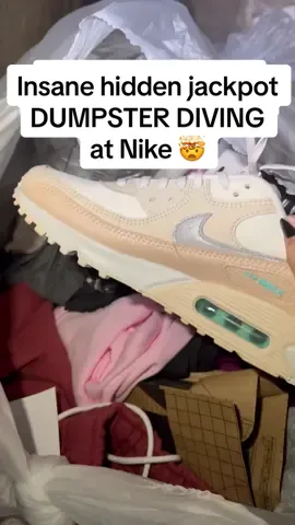 Replying to @Luna   Reposting because TikTok took it down #dumpster #dumpsterdiving #insane #nike #glamourddive 