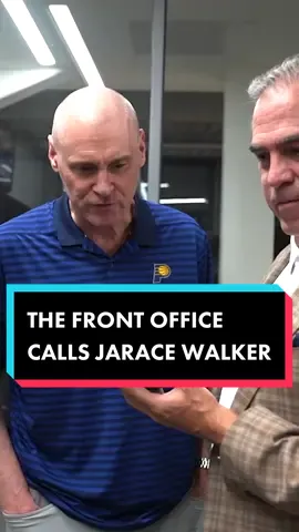 the call between Jarace Walker and the front office the moment after he became a Pacer. 💛💙 #nbadraft #draft #NBA #pacers #houston #JaraceWalker 