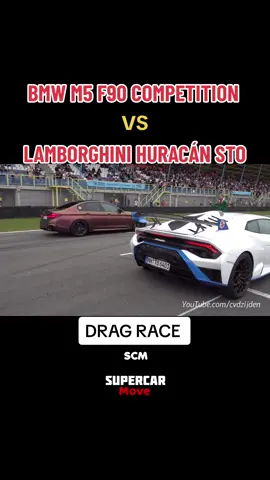 BMW M5 F90 COMPETITION vs Lamborghini Huracán STO #lamborghinihuracansto #lamborghini #bmwm5competition #bmwm5f90 #bmw #supercarmove #TikTokReceita #dragrace #carrosdearrancadas #CapCut 