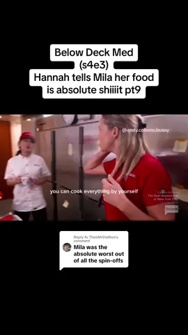 Replying to @TheeMrStallion  #belowdeck #belowdeckmed #bravotv #hannahferrier #captainsandy #yachtlife #yachtie #hospitality #cheflife 