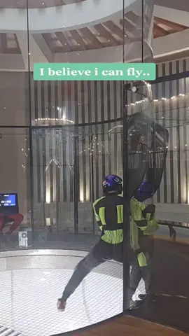 first time flying! #ifly #transtudiocibubur #flying #iflyjakarta #transtudio #fun 