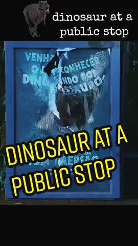 dinosaur at a public stop #pranksvideos #fypシ #prank #funny #laugh #dinosaurprank #scary #scarypranks #prankscare  #funnyvideos #funnyvideopranks #fyp #videofypシ #videofail #videofyp 