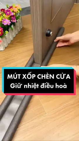 Thanh mút xốp chèn khe cửa giữ hơi điều hoà, cách âm, cách nhiệt... #thanhchắnxốpchènkhecửa #review #xuhuong #trend #giadungthongminh 