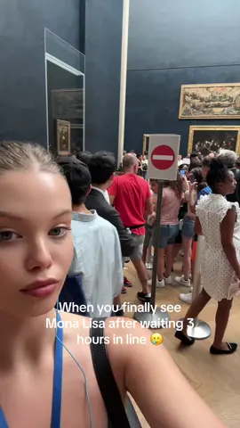 That’s wayyy too long lol #paris #monalisa #louvre #traveltok