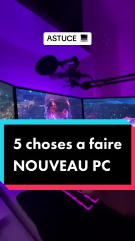 ces cinq astuces pour pc vont te dire exactement les cinq choses que tu dois faire quand tu reçois un nouveau PC afin de l’optimiser et d’avoir les meilleures performances #a#astucepcw#windowsg#gamer