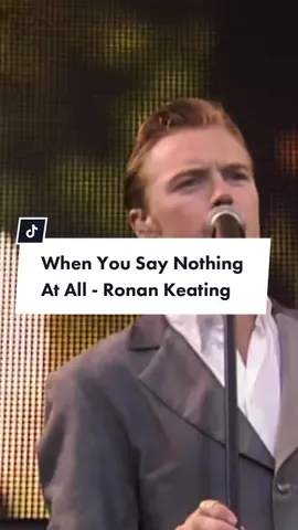 When You Say Nothing At All - Ronan Keating  #ronankeating #live #nostalgia #throwback  #status #edit #singer #pop #popsinger #music #tradução #traduçãodemusicas #acoustic #live #legendas #fy #fyp #fypシ  #nostalgia
