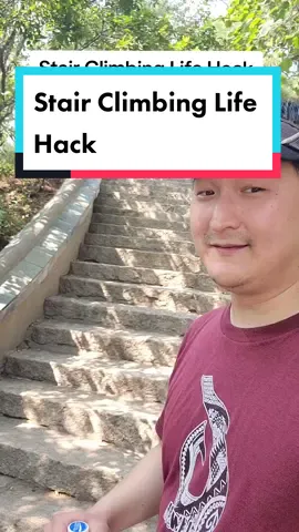 Stair climbing life hack #LifeHack #lifehacks #lifehackstiktok #lifetips #fyp #viral #trending 