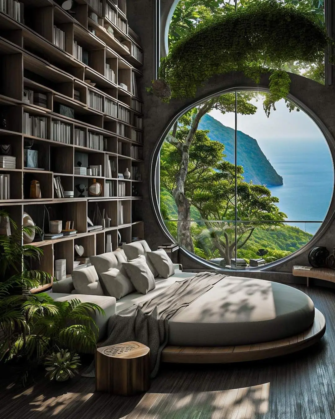 Kepengen ga nih interior nya kayak gini? 😊 Interior Pemandangan Alam yang Menakjubkan oleh Dina Dennaoui. credit: lulumoonowlbooks [IG] #alam #rumah #rumahkeren #rumahalam 