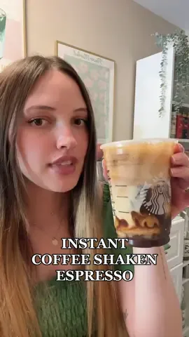 how i use instant coffee to make espresso 🤍 this is how you can make a starbucks brown sugar shaken espresso at home with instant coffee 🫶🏻 #instantcoffee #coffee #espressomachine #starbucks #starbies #coffeetok #coffeerecipe #coffeeathome #icedcoffeerecipe #coffeebar #sbux #brownsugarshakenespresso #shakenespresso #whippedcoffee #dalgonacoffee 