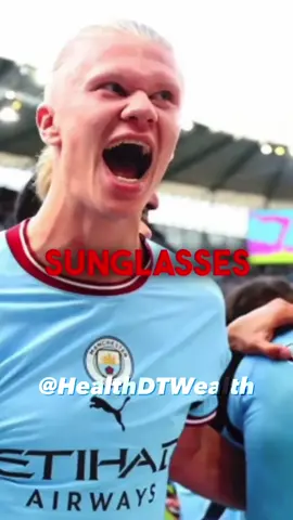 Erling Haaland Sleeps With Red Blue light blocking Glasses, here's why... Artificial blue lights disrupt our circadian rhythm and can affect our sleep negatively. He uses a lot of different biohacks to optimise his health and improve his soccer performance. #health #haaland #biohacking #bluelight #blueblockers 