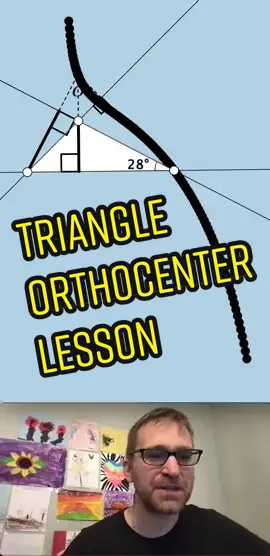Triangle orthocenter: Quick lesson #mathlesson #learnmath #mathtok #brzezinskimath #geometry #math 