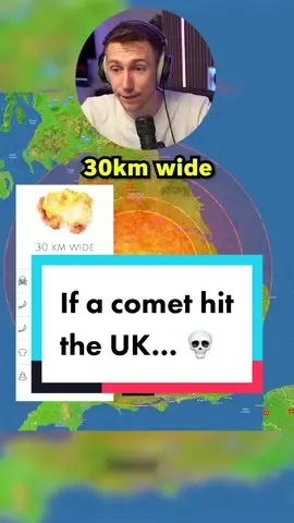 What would happen if a comet hit the UK… 💀 #MM7Games #Miniminter #Facts #Space 
