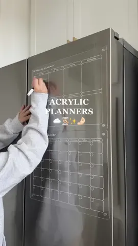 in my ‘kitchen’ SF list ✨👨🏻‍🍳🤌🏻 one of my favorite home finds ever !!! Im obsessed with the sleek acrylic because theyre not too distracting on the fridge but they help so much with meal planning and keeping our schedules organized #kitchenmusthaves #homeorganizationhacks #mealplanhack #homefavorites 