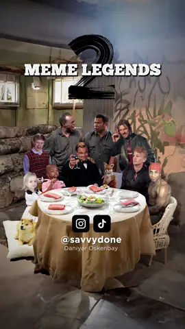 Meme Legends 2 🔥 Photoshop + AI, I added the memes you wanted.  Искуственный интеллект, добавил мемы, которые вы хотели))  #мемы #memes #memelegends #savvydone #ai #ии #adobe #photoshop #легенды #memeverse 