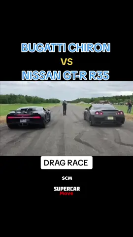 Bugatti Chiron vs Nissan GT-R R35  #supercarmove #bugattichiron #bugatti #nissangtrr35 #nissan #TikTokBeleza #carrosdearrancadas #dragrace #hypercars #CapCut 