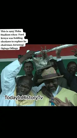 This is 1995 Thika Stadium when  Ford Kenya was holding elections to replace its chairman Jaramogi Oginga Odinga #fordkenya #ford #mediaguru #nairobitiktokers #tiktoknairobi #tiktokkenya #no1_trending #railaodinga #moi 