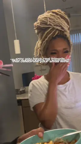 Shoutout to my village of friends turned family for surprising me and for always celebrating my small wins with me🥹💕 Sometimes I’m so eager to move onto the next thing that I forget to celebrate myself so thank y’all for this reminder to slow down and embrace what I’ve already achieved. I love y’all.  I prayed for friends like these and moments like these. thank you God❤️ “As iron sharpens iron, so a friend sharpens a friend.” Proverbs 27:17 #smallwins #smallwinsmatter #friendship #sisterhood #friends #celebration #celebrate #christian #christiangirl #prayer #prayerworks #christiantok #christiantiktok #prayerchangesthings #livingproof #proverbs #ironsharpensiron #thankyoujesus #smallyoutuber #newyoutuber #fyp #fy #champagnepop 
