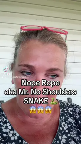 Nope Rope!!😱#fyp #foryoupage #funnyvideos #homestead #snake #cottonmouth 