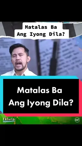 Matalas ba ang iyong dila?@ccfmain #pastorpauldevera #ccf #christcommissionfellowship #ccfsundayservice #tagalogservice #ccfmain #christianity #christiantiktokcomunity #christiantiktokers 