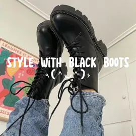 #fyp #blackboots #blackbootsoutfits #bootsrecommendation #OOTD #fashion #pinterestideas #fashioninspo #aestheticvibes #inspo #foryou #koreanboots #musthave 