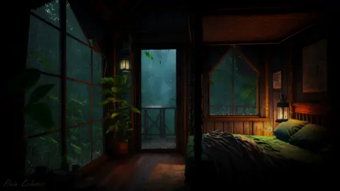 A Rustic Bedroom Ambience: Finding infinitive Peace lying on Bed in Rain Windows & Cold Forest🌧️ #rain #rainambience #rainsounds #raintosleep #rainsoundsforsleeping #rainsound #ASMR #asmrsounds #whitenoise