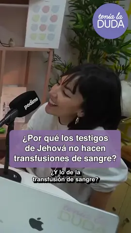 ¿Por qué los testigos de Jehová tienen PROHIBIDAS las transfusiones de sangre? Me lo explicó Soraya Narez, que fue testigo de Jehová y lo dejó hace unos años, ¡tenéis la entrevista en mi canal! #jehova #religion #testigosdejehova #podcast #curiosidades #fyp #cristianism