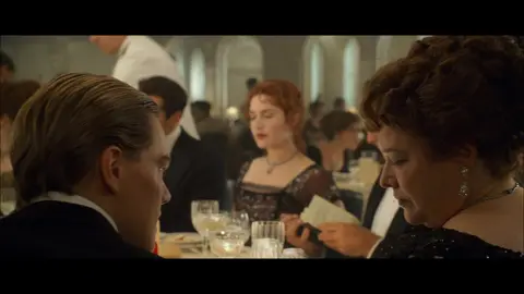 Titanic escena de la cena